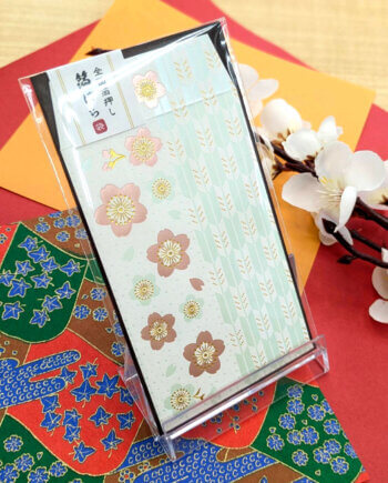Foil-Stamped Gift Envelope (Pochibukuro) - Sakura