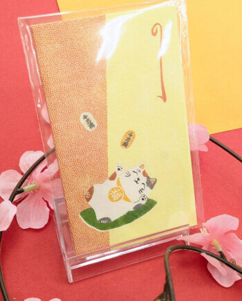 Lucky Cat Gift Envelope (Maneki-neko Pochibukuro)